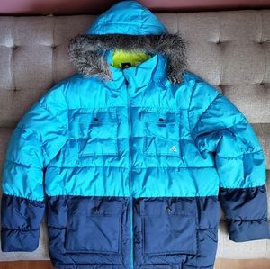 Adidas Winter Coat (Blue & Yellow) XL